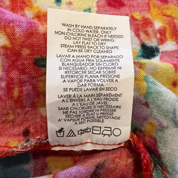 Cabi Luisa Multi-Color Floral Racerback Tank Top Size Medium - Picture 8 of 8